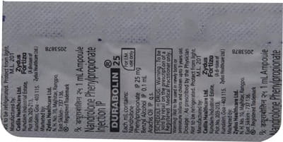 Durabolin 25mg Ampoule Of 1ml Injection