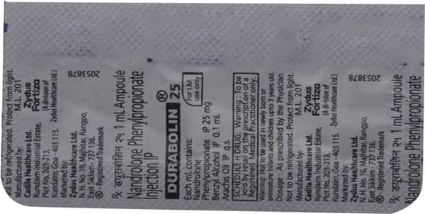 Durabolin 25mg Ampoule Of 1ml Injection