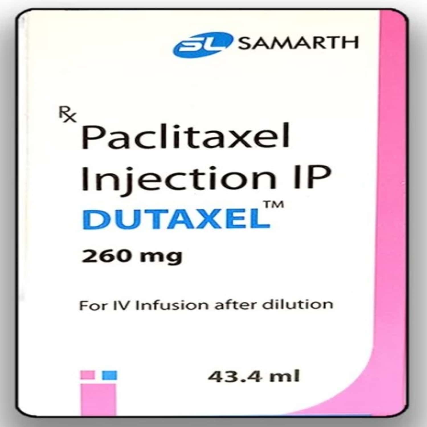 dutaxel 260mg vial of 43.4ml injection