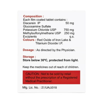 Dycerin Gm Plus Strip Of 10 Tablets