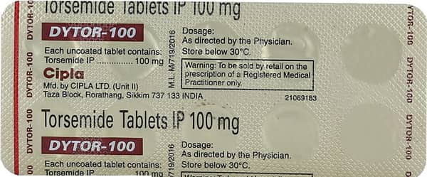 Dytor 100mg Strip Of 10 Tablets