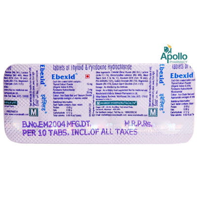 Ebexid Strip Of 10 Tablets