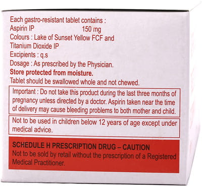 Ecosprin 150mg Strip Of 14 Tablets