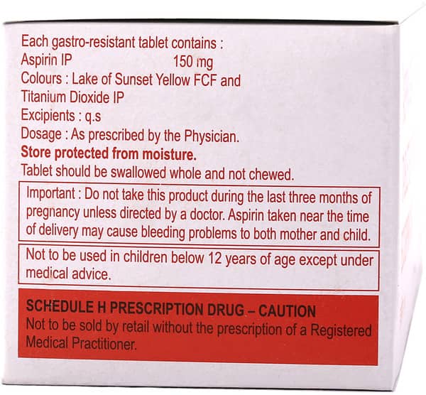 Ecosprin 150Mg Strip Of 14 Tablets