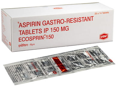 Ecosprin 150mg Strip Of 14 Tablets