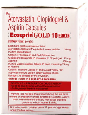 Ecosprin Gold 10mg Forte Strip Of 10 Capsules