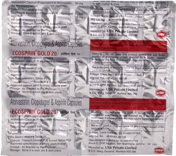 Ecosprin Gold 20 Capsule