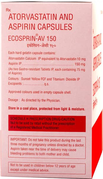 Ecosprin Av 150mg Strip Of 15 Capsules