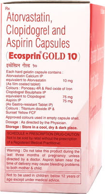 Ecosprin Gold 10mg Strip Of 15 Capsules