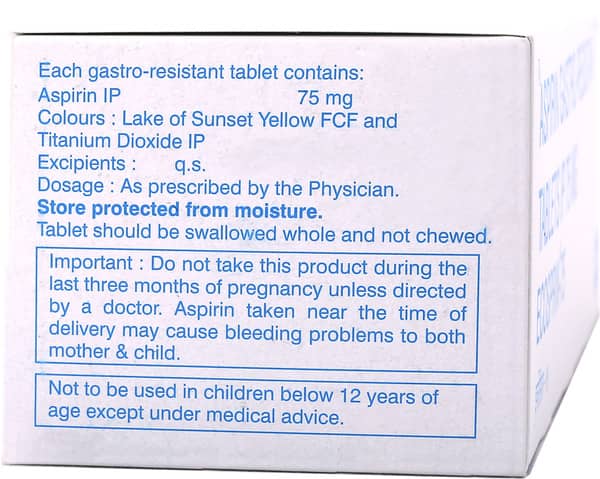 Ecosprin 75Mg Strip Of 14 Tablets