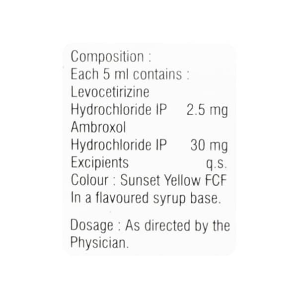 Elriz Xl Bottle Of 30ml Syrup