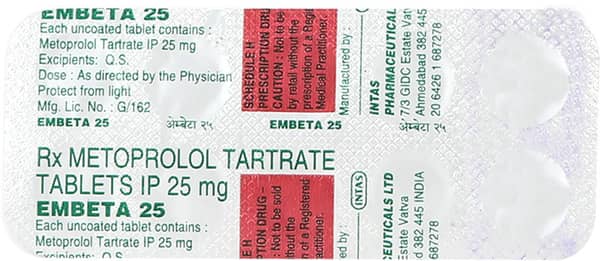 Embeta 25mg Strip Of 10 Tablets
