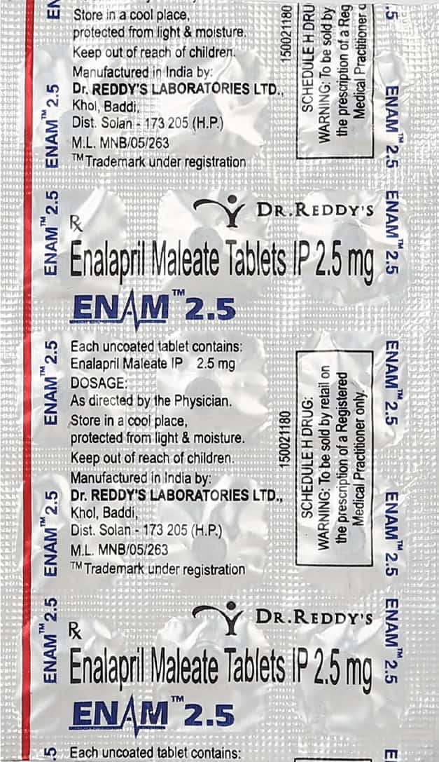enam 2.5mg tablets