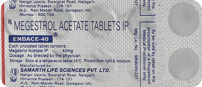 Endace 40mg Strip Of 10 Tablets