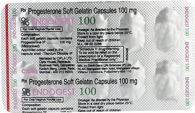 Endogest 100mg Strip Of 10 Capsules