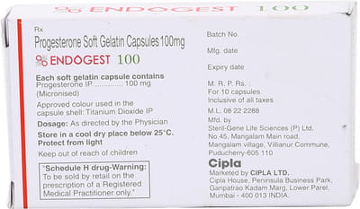 Endogest 100mg Strip Of 10 Capsules
