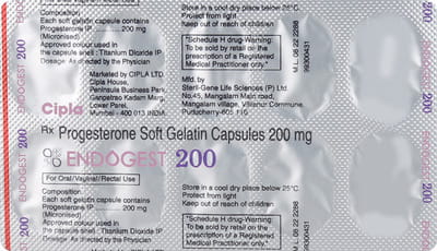 Endogest 200mg Strip Of 10 Capsules