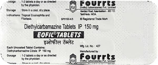 Eofil 150mg Strip Of 10 Tablets
