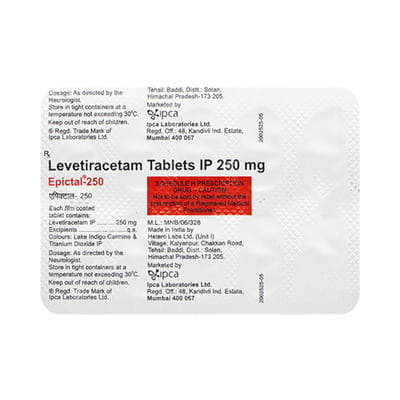 Epictal 250mg Strip Of 10 Tablets