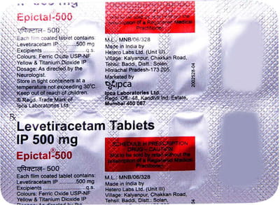 Epictal 500mg Strip Of 10 Tablets