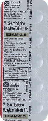 Esam 2.5mg Strip Of 10 Tablets