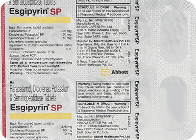 Esgipyrin Sp Strip Of 10 Tablets