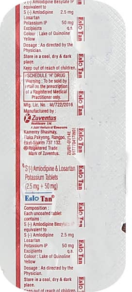 Eslotan Strip Of 10 Tablets