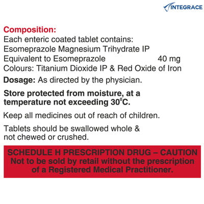 ईसोज़ 40एमजी 15 टैबलेट की स्ट्रिप
