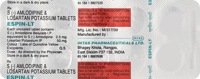 Espin Lt Strip Of 10 Tablets