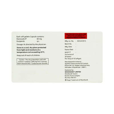 Etobrix 60mg Strip Of 10 Tablets