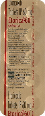 Etorica 60mg Strip Of 10 Tablets