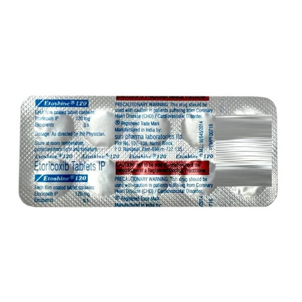 Etoshine 120mg Strip Of 10 Tablets