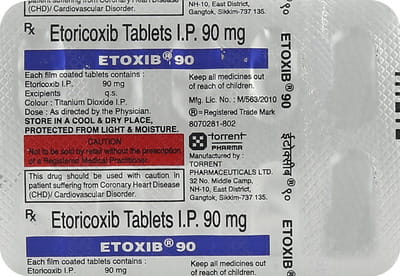 Etoxib 90mg Strip Of 10 Tablets
