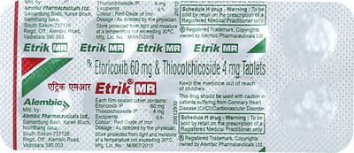 Etrik Mr Strip Of 10 Tablets
