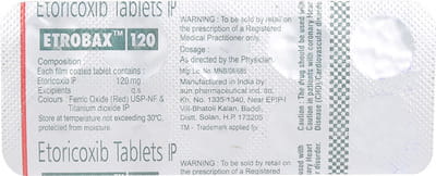 Etrobax 120mg Strip Of 10 Tablets