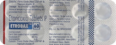 Etrobax 60mg Strip Of 10 Tablets