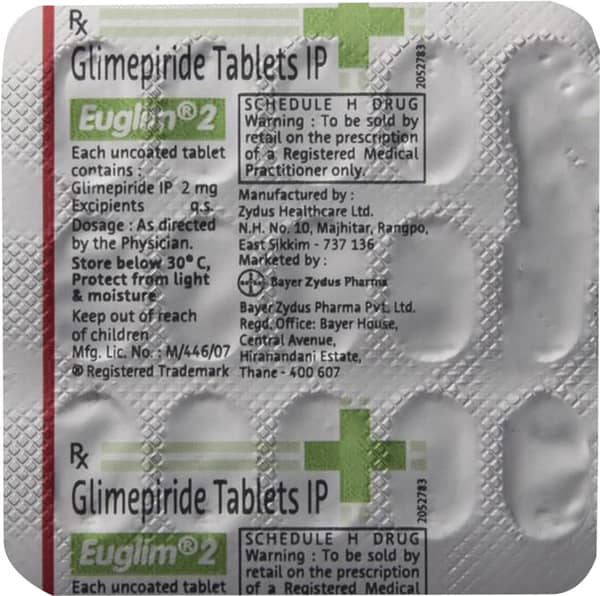 Euglim 2Mg Strip Of 15 Tablets