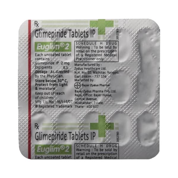 Euglim 2mg Strip Of 10 Tablets
