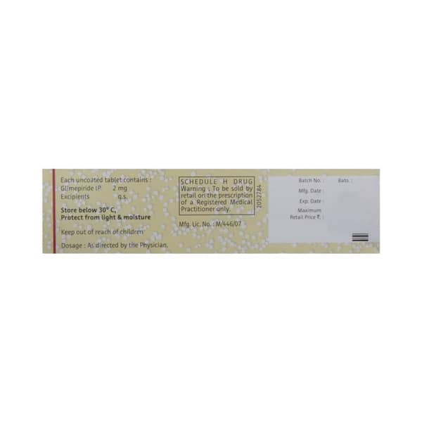Euglim 2mg Strip Of 10 Tablets