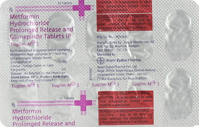 Euglim M 1mg Strip Of 10 Tablets