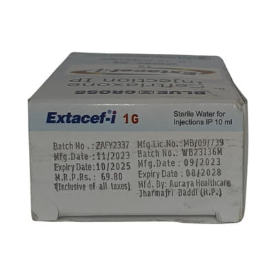 Extacef I 1gm Dry Vial Of 1 Powder For Injection