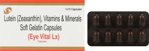 Eyevital Lx Strip Of 10 Softgel Capsules