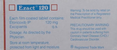 Ezact 120mg Strip Of 10 Tablets