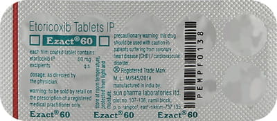 Ezact 60mg Strip Of 10 Tablets