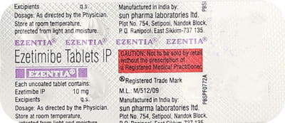 Ezentia 10mg Strip Of 10 Tablets
