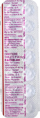 Facid 40mg Tablet