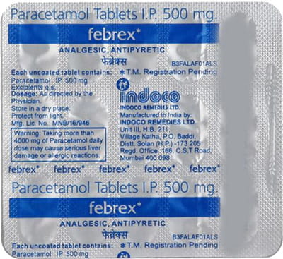 Febrex 500mg Strip Of 15 Tablets