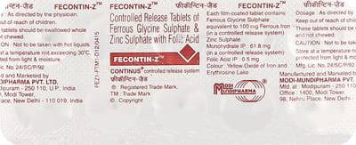 Fecontin Z Strip Of 10 Tablets