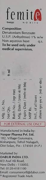 Femite No Bite Skin Solution