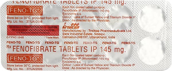Feno Tg 145mg Strip Of 10 Tablets